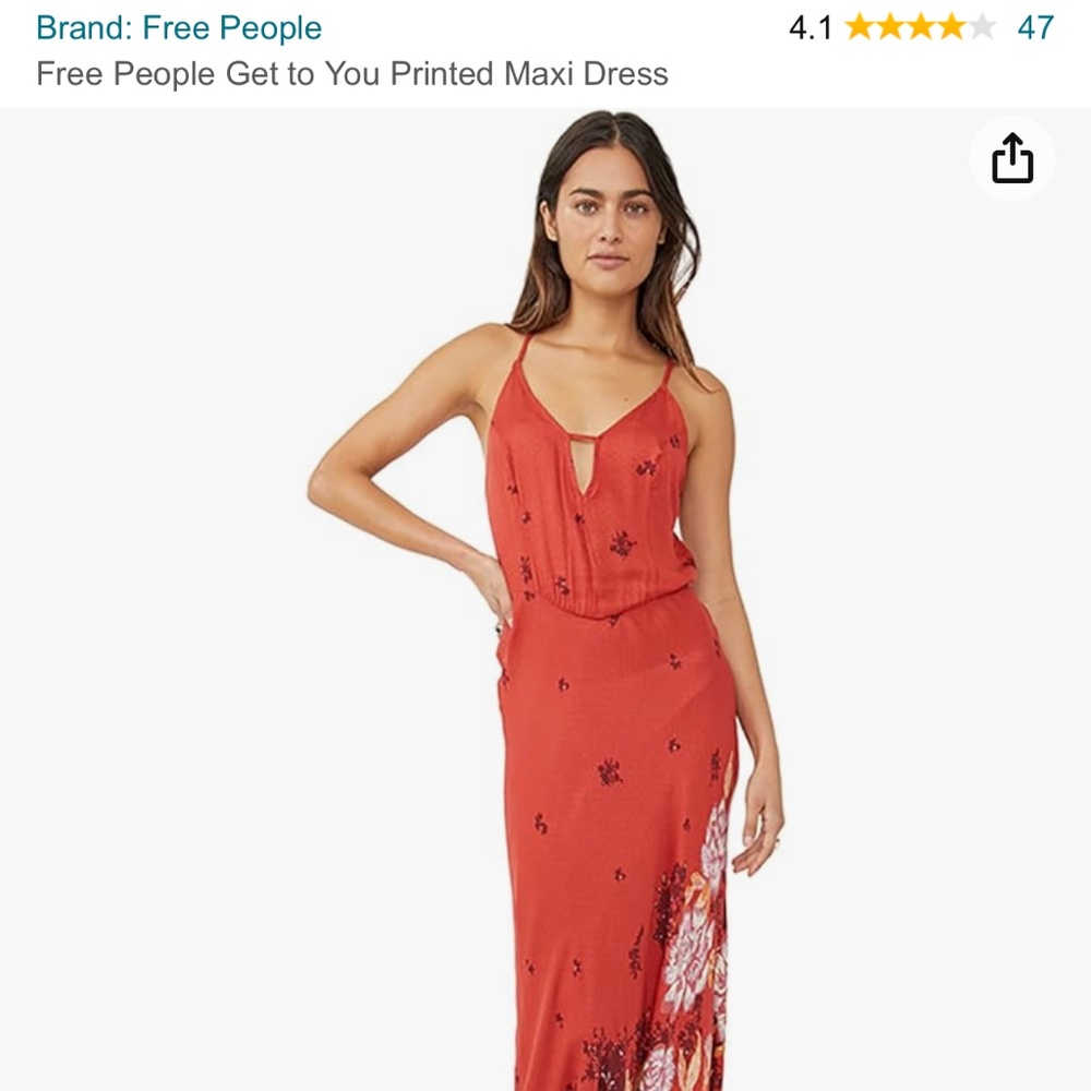 Free people get to you maxi dress xs